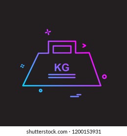 Weight icon design vector