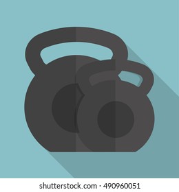 Weight icon. Fitness gym and bodybuilding theme. Colorful design. Vector illustration