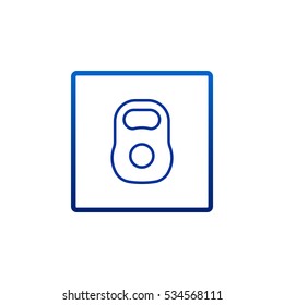  Weight icon flat.