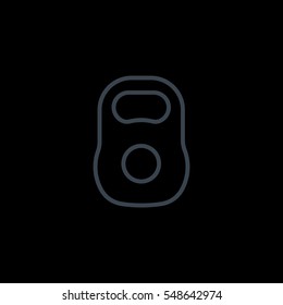  Weight icon flat.