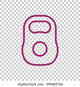  Weight icon flat.
