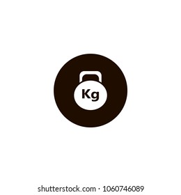 Weight Icon. flat design