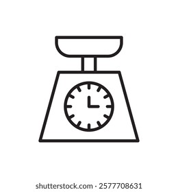 Weight icon Flat simple outline