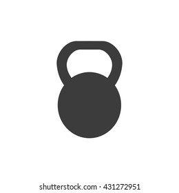 Weight  icon. Flat vector illustration in black on white background. EPS 10