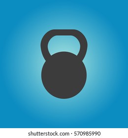 Weight icon. Flat vector illustration in black on white background. EPS 10
