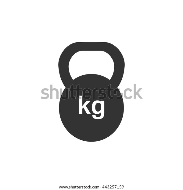 Weight Icon Flat Vector Illustration Black Stock Vector (Royalty Free ...