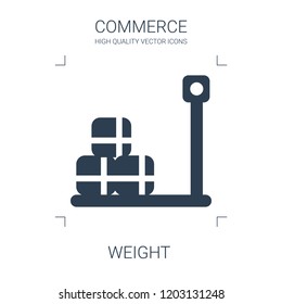 weight icon. high quality filled weight icon on white background. from commerce collection flat trendy vector weight symbol. use for web and mobile