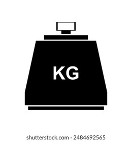 Gewichtssymbol in Vektorgrafik dargestellt