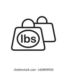 weight icon, illustration design template