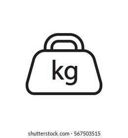 weight icon illustration isolated vector sign symbol