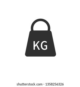Weight icon isolated on white background. Vector illustration.