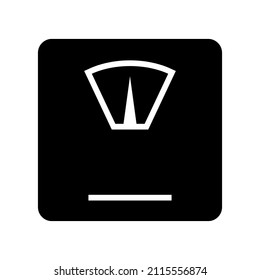Weight icon isolated on white background
