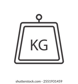 Weight Icon isolated on white background. Vector icon.