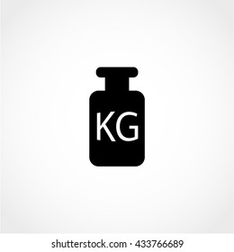 weight Icon Isolated on White Background