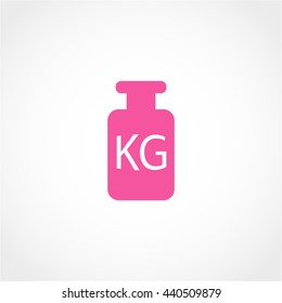weight Icon Isolated on White Background
