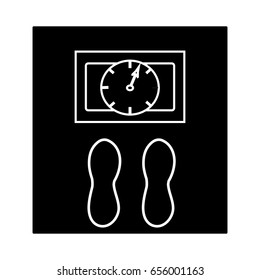Weight icon isolated on white background. Vector illustration.