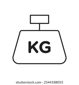 Weight icon. isolated vector icon.