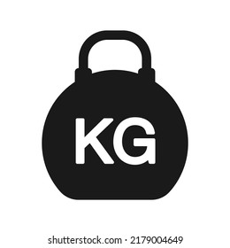 Weight icon. Kilogram or weight concept. vector linear illustration.