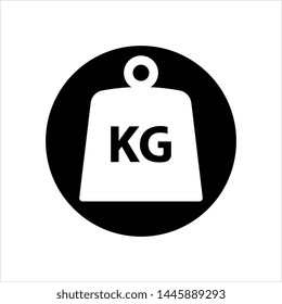 Weight Icon, Weight Kilogram Icon Vector Art Illustration