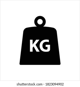 Weight Icon, Weight Kilogram Icon Vector Art Illustration