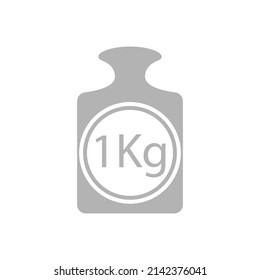 weight icon, kilogram, vector illustration