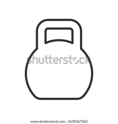 Weight, icon in line design. Weight, scale, measurement, balance, kilogram, pounds, body weight on white background vector. Weight editable stroke icon