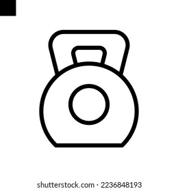 Vector de línea de icono de peso