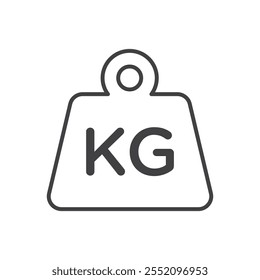 Weight icon. line style vector icon.