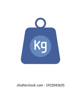 weight icon, measure icon in color icon, isolated on white background 