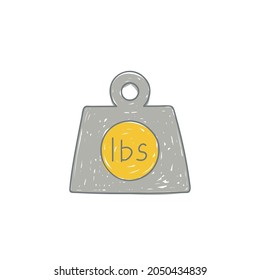 weight icon, measure icon in color icon, isolated on white background 
