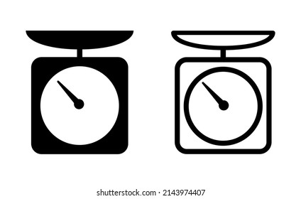 weight icon on white background