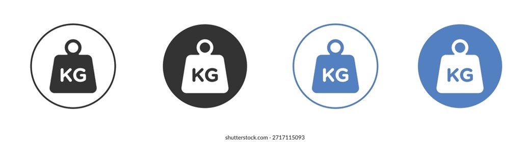 Conjunto de pictogramas de icono de peso. Diseños de iconos de Vector