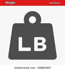 Weight Icon. Professional, pixel perfect icons optimized for both large and small resolutions. EPS 8 format.
