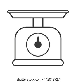 Weight icon. Scale design. Vector graphic