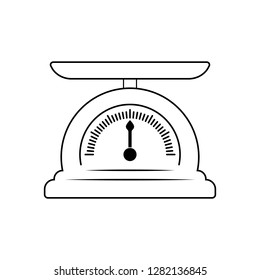 Weight icon. Scale sign.