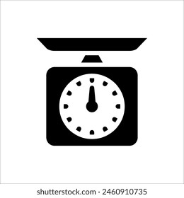 Gewichtssymbol. Vektorillustration des Skalensymbols auf weißem Hintergrund