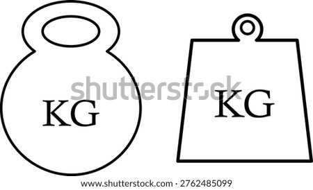 Weight icon set. Mass and measurement symbols. Scale sign. Heavy and load balance designDumbbel icon set. Gym and fitness symbols. Weight sign.