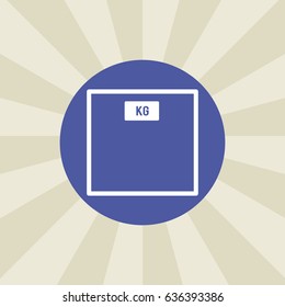 weight icon. sign design. background