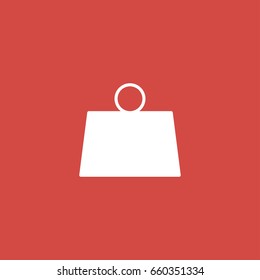 weight icon. sign design. red background