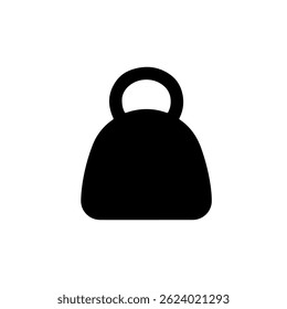 Peso Ícone silhueta vetor projeto de ilustração plana.