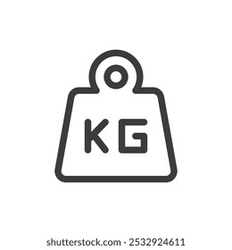 Weight icon Simple outline vector logo
