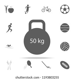 weight icon. Sport icons universal set for web and mobile