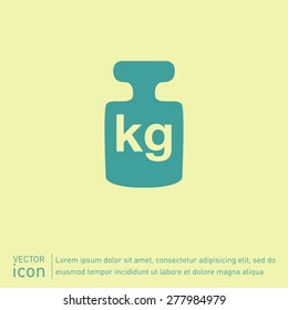 weight icon, symbol denoting a measure of weight