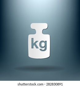 weight icon, symbol denoting a measure of weight