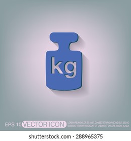 weight icon, symbol denoting a measure of weight