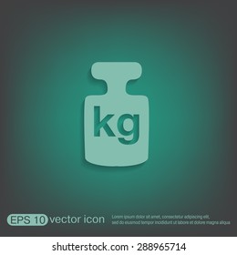 weight icon, symbol denoting a measure of weight