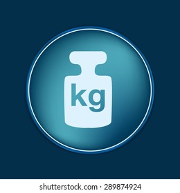 weight icon, symbol denoting a measure of weight