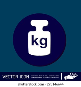 weight icon, symbol denoting a measure of weight