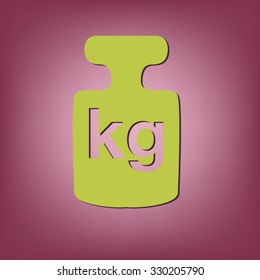 weight icon, symbol denoting a measure of weight