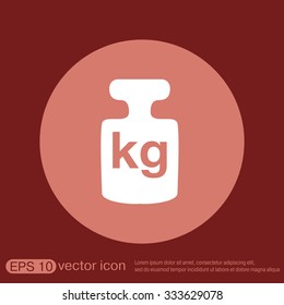 weight icon, symbol denoting a measure of weight
